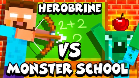 Herobrine vs Monster School – FRIV